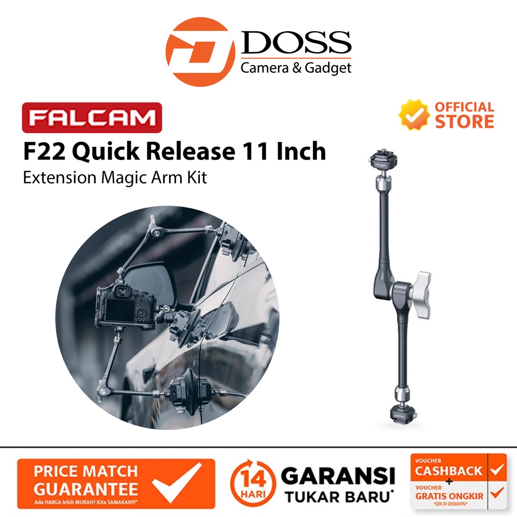 Falcam F22 Quick Release 11 Inch Extension Magic Arm Kit 2975