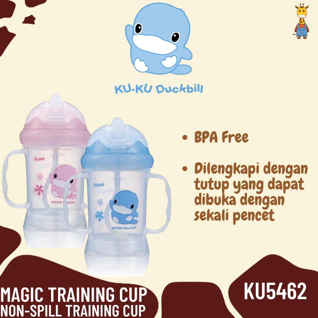 Kuku Duckbill Magic Training Cup KU5462 - Non-spill Training Cup