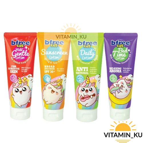 READY STOK BFREE Kids Sunscreen Lotion Spf 30+ | Daily Lotion | VITAMIN KU