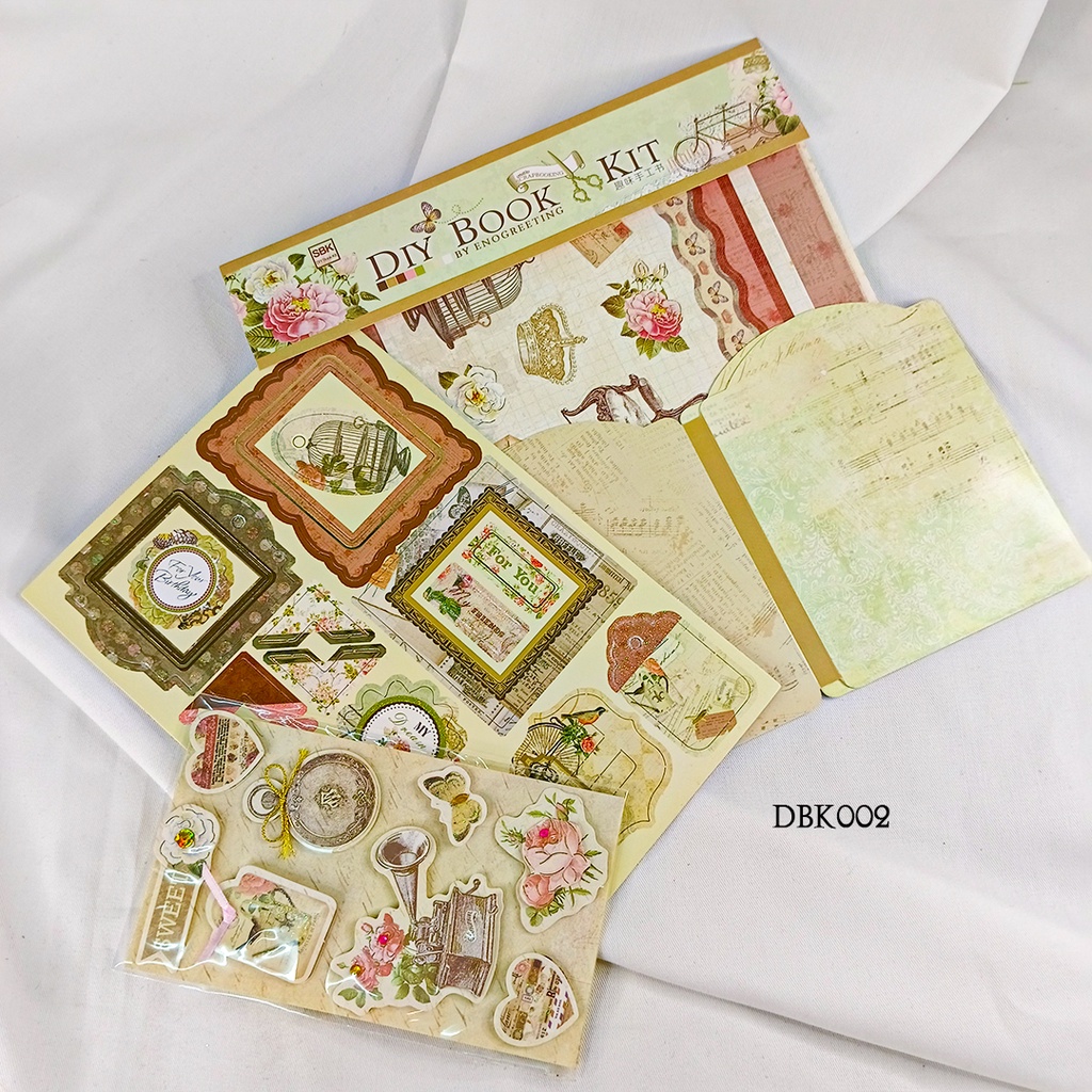 

Vintage Pastel Theme Paper Scrapbook Dekorasi Diary DBK003