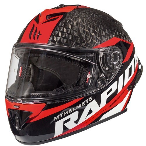 Helm MT Helmets Rapide Pro Carbon Gloss Red