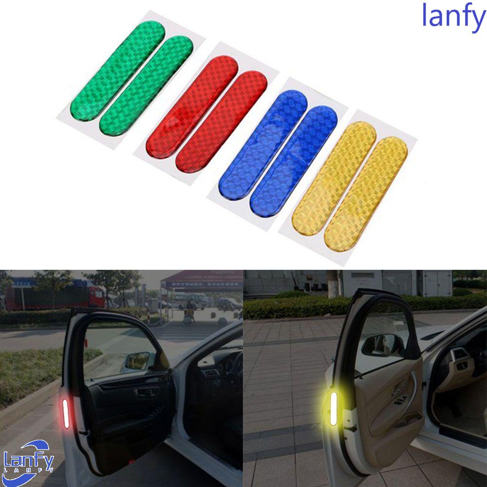 LANFY Strip Reflektif Tanda Keamanan Mobil Mobil-styling Night Decal