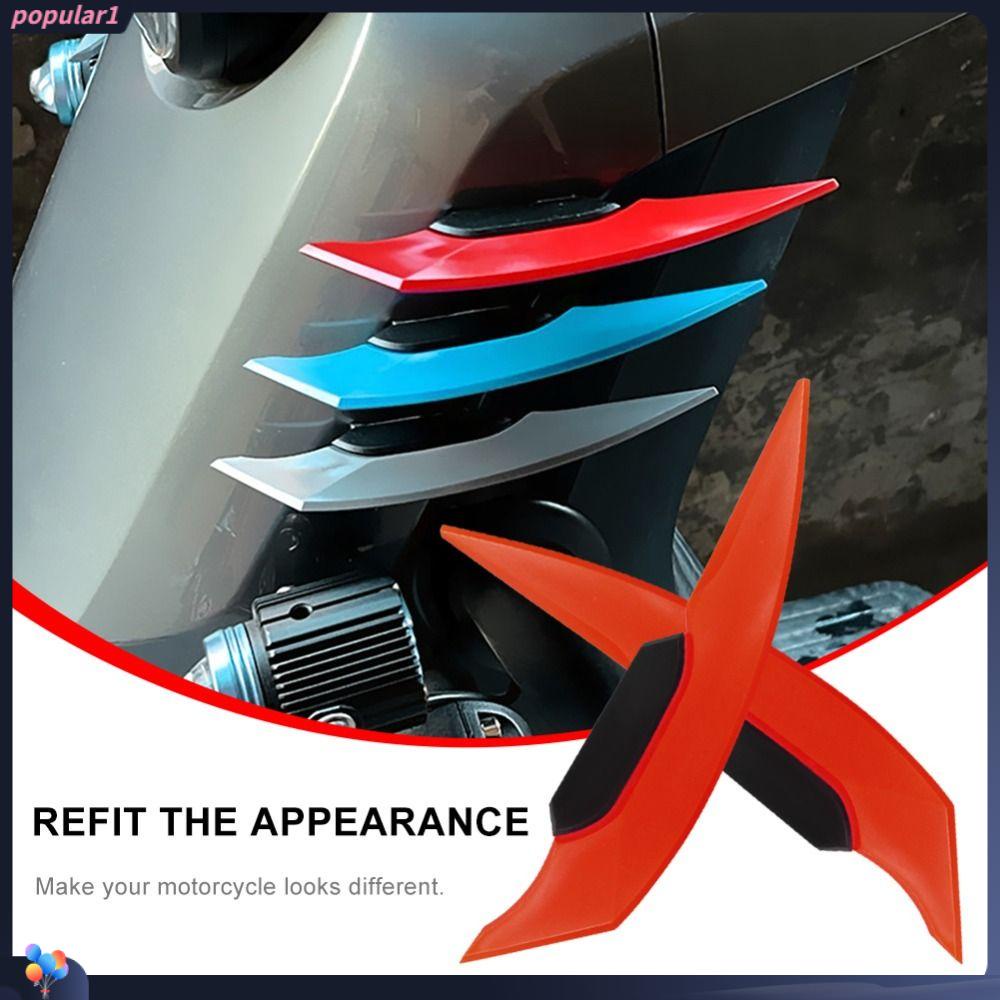 POPULAR 1pasang Motor Front Fairing Universal Retrofit Shield Decor Sticker Dekorasi Motor