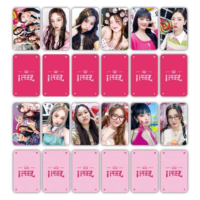 6-7pcs /set (G)I-DLE LE SSERAFIM Photocards I FEEL Album UNFORGIVEN Kartu Lesserafim GIDLE Kpop Lomo Postcards