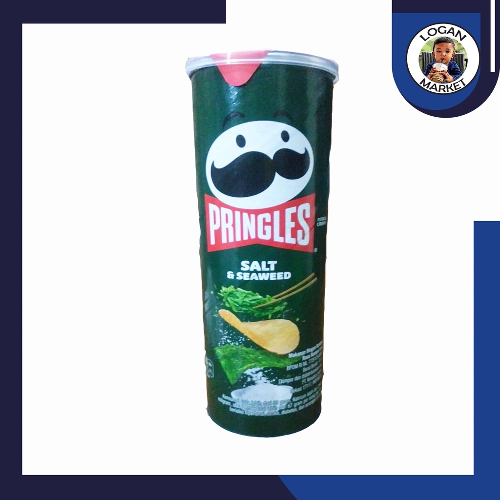 Pringles Salt &amp; And Seaweed Rumput Laut 107gram 107 gram