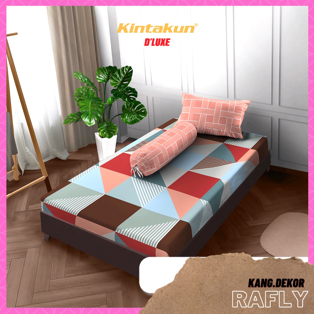 SPREI KINTAKUN D'LUXE MOTIF RAFLY 120x200 NO 3 SINGLE SEPREI CANTIK MURAH MOTIF TERBARU SEPRAI KAMAR TIDUR D’LUXE SEPREI AESTHETIC D LUXE KINTAKUN SEPRAI CANTIK SEPRE DLUXE PROMO ANTI LUNTUR MOTIF PLUS SARUNG BANTAL SPREI DEWASA ALAS KASUR SPREI ADEM