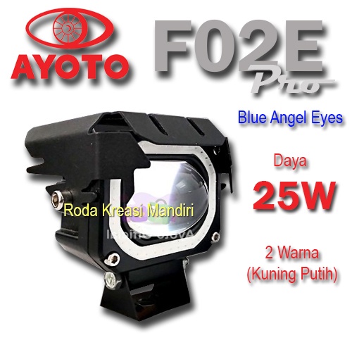 Lampu Tembak Projie LED Motor AYOTO Putih dan Kuning