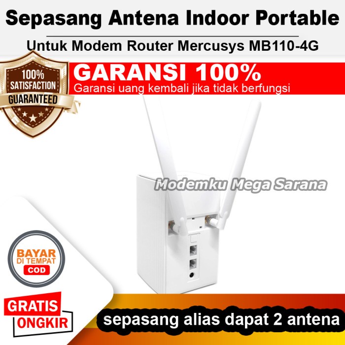 Antena Penguat Sinyal Indoor Portable Modem Router Mercusys MB110-4G