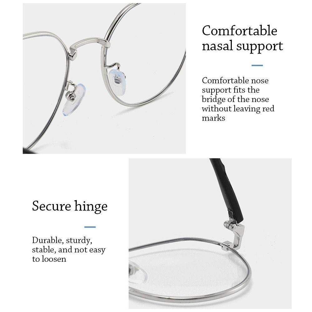 LILY Kacamata Anti-Cahaya Biru Oversize Portabel Pelindung Mata Tahan Lama Kantor Yang Nyaman Untuk Pria Wanita