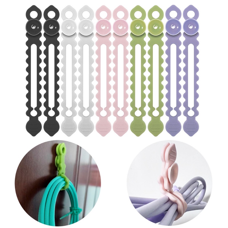 1pc/5pcs Baru Permen Warna Multifungsi Suction Cup Phone Data Cable Winder Silicone Mouse Earphone Kawat Organizer Penyimpanan Dasi Desktop Merapikan Aksesoris