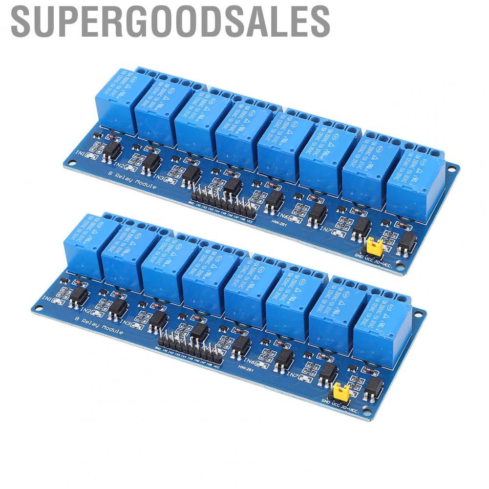 Supergoodsales Relays Board  Wide Application 8 Channel Relay Module Optocoupler Isolation for PIC AVR 51