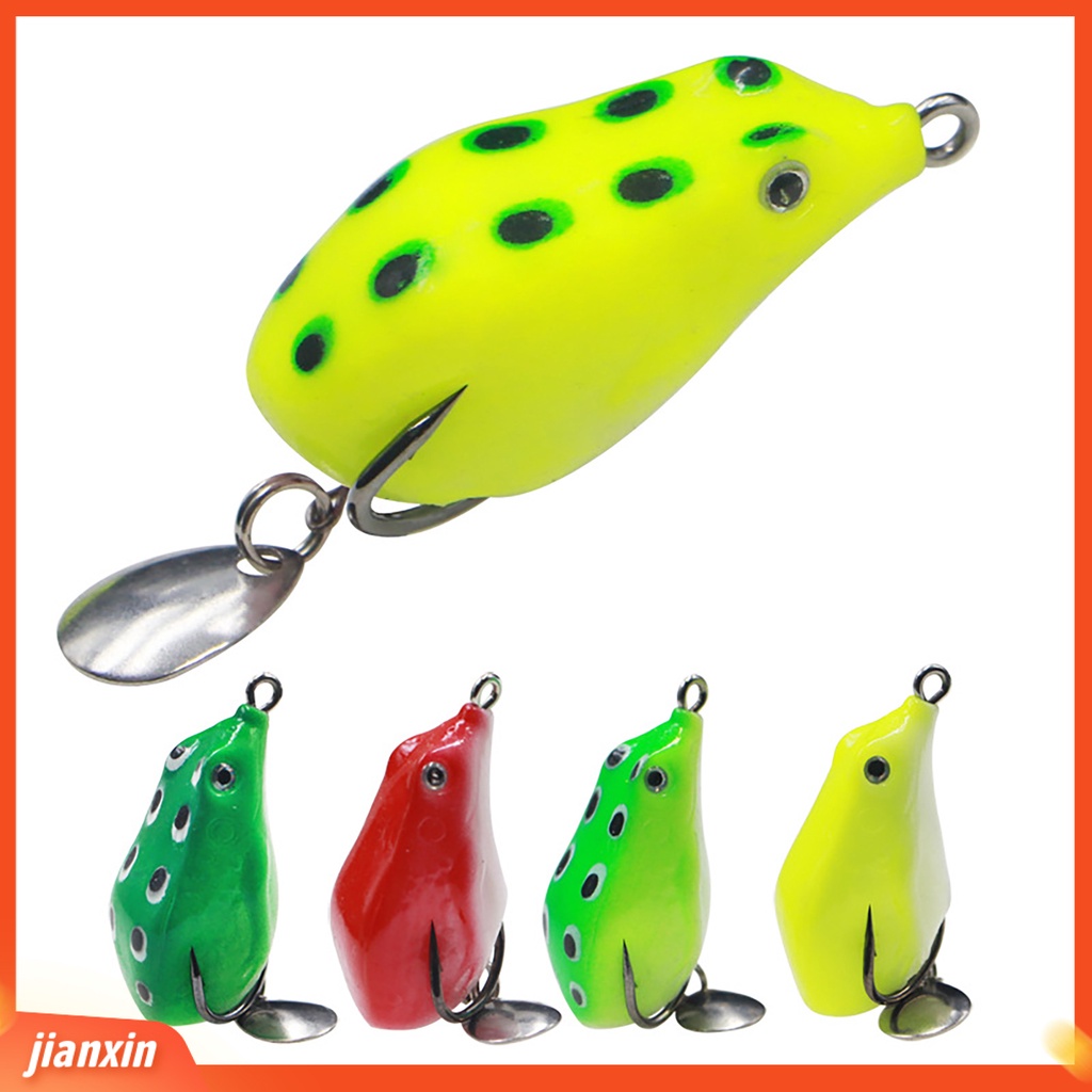 (In Stock) Umpan Kodok Umpan Penampilan 3D Portabel Kait Ganda Warna-Warni Mini Frog Lure Umpan Pancing Untuk Outdoor
