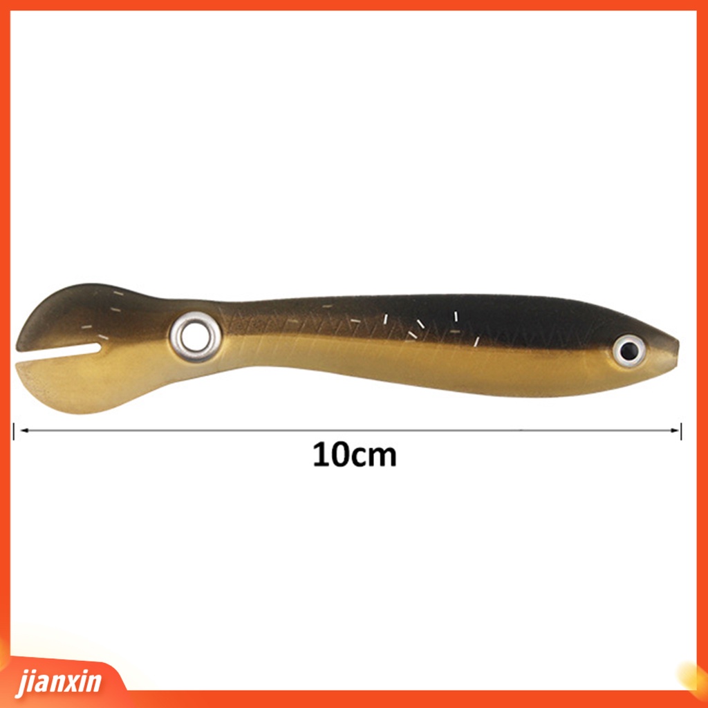 (In Stock) 5Pcs 10cm/6g Umpan Pancing Imitasi Little Loach PVC Kekuatan Tinggi Simulasi Memancing Umpan Untuk Penggemar Memancing