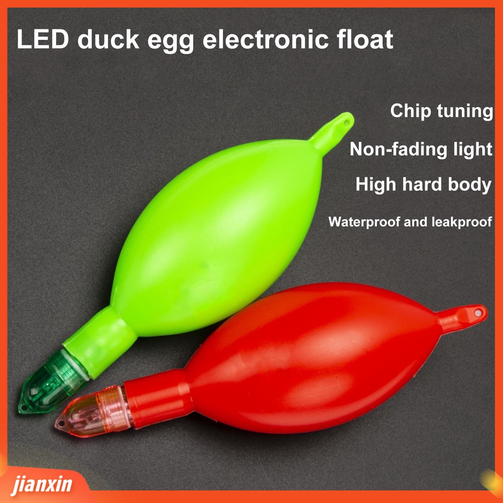 (In Stock) Pelampung Lele Tahan Jatuh Luminous Daya Apung Kuat Tahan Tekanan Bentuk Telur Bebek Pancing Laut Pelampung Perut LED Memancing Outdoor