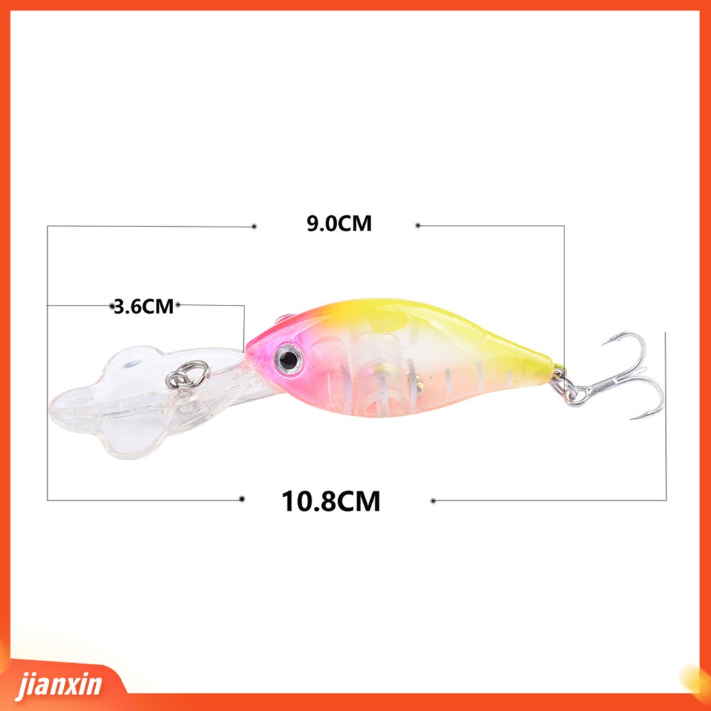 (In Stock) 9g 9cm Umpan Pancing 3D Mata Berbentuk Kelopak Mulut Hidup Musim Dingin Predator Ikan Lure Umpan Engkol Buatan Untuk Outdoor