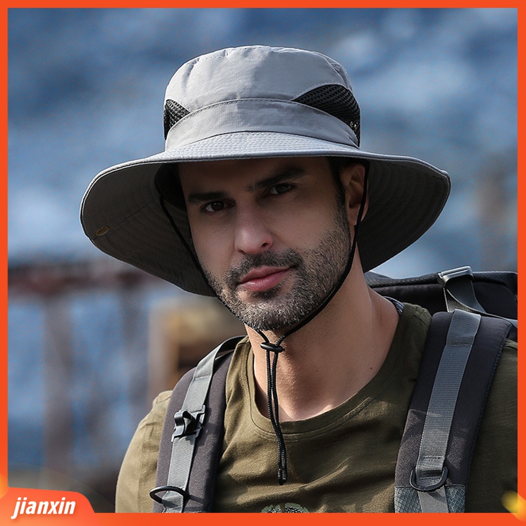 (In Stock) Topi Bucket Fashion Topi Matahari Pantai Kompresi Breathable Untuk Outdoor