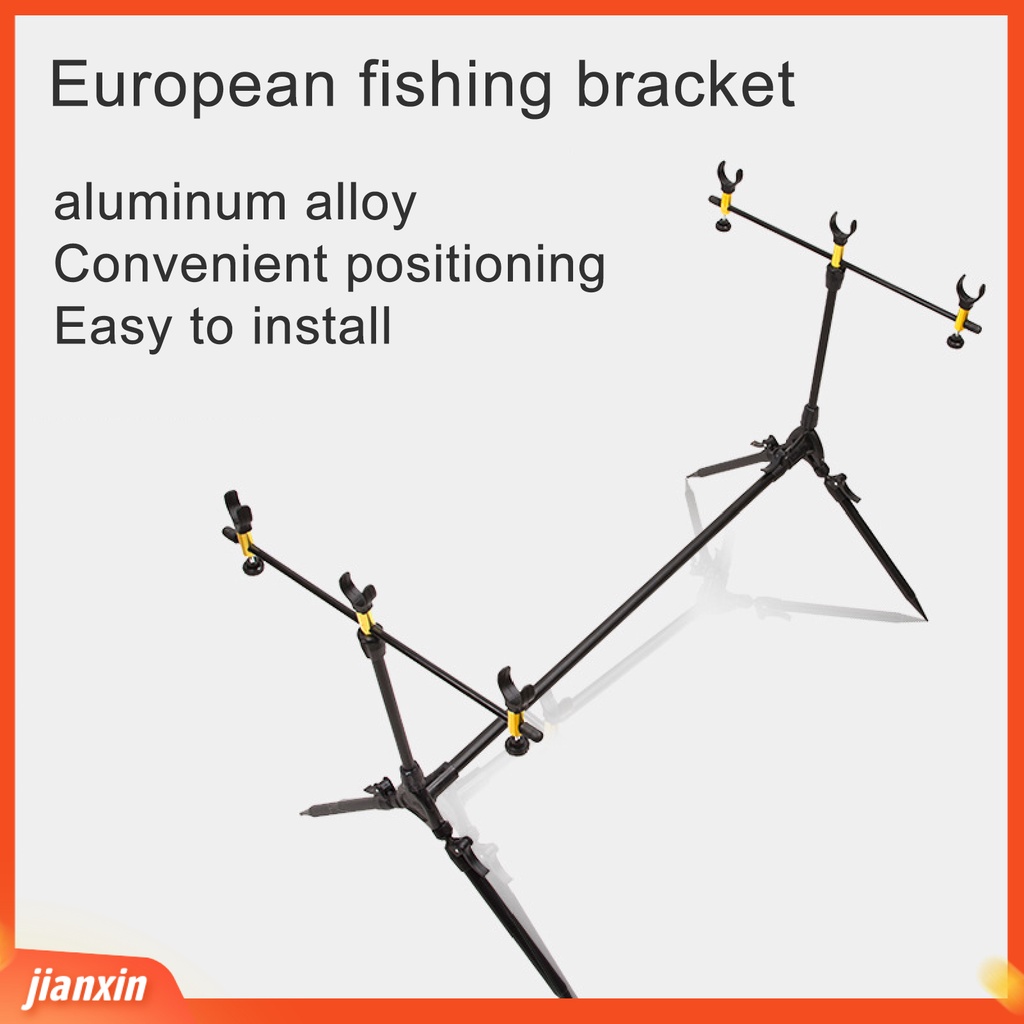 (In Stock) Holder Joran Pancing Lipat Anti Karat Portable Adjustable Retractable Fishing Pole Stand Untuk Outdoor