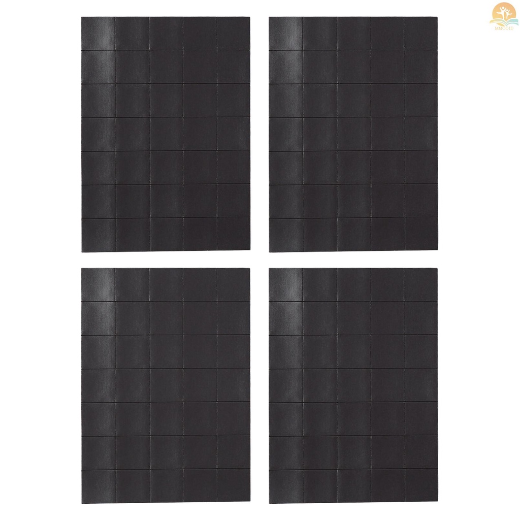 In Stock 140buah Persegi Magnet Perekat Diri (Masing-Masing 15x15x0.5mm) on 4lembar Kaset Dengan Dukungan Perekat Kuat Untuk Kerajinan Tangan DIY Jadwal Foto Kartu Nama