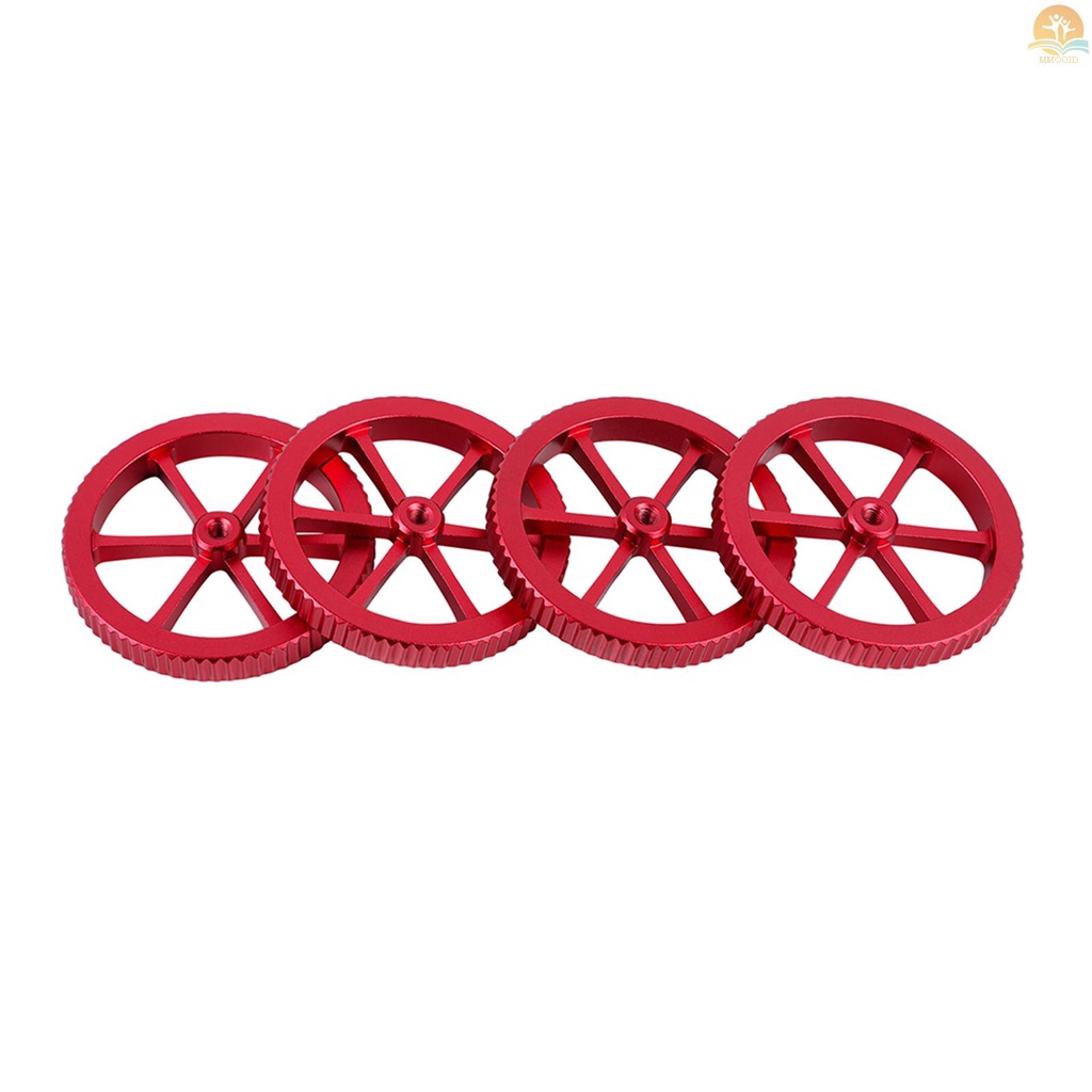 In Stock Creality 3D Manually Leveling Wearing Kit 4pcs Red Leveling Nut &amp; 4pcs Mold Spring Untuk CR Series Dan Ender Series 3D Printer CR-10 V3/CR-10 V2/CR-10 Max/Ender-3 Max/Id