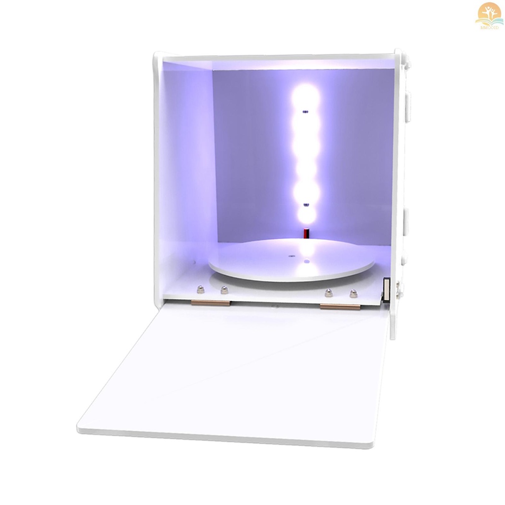 In Stock Geeetech UV Resin Curing Box Dengan360° Rotating Turntable UV Curing Light Station Machine Merata Curing Pengaturan Waktu Perlindungan Cerdas Untuk Resin 405nm Untuk Paling SLA