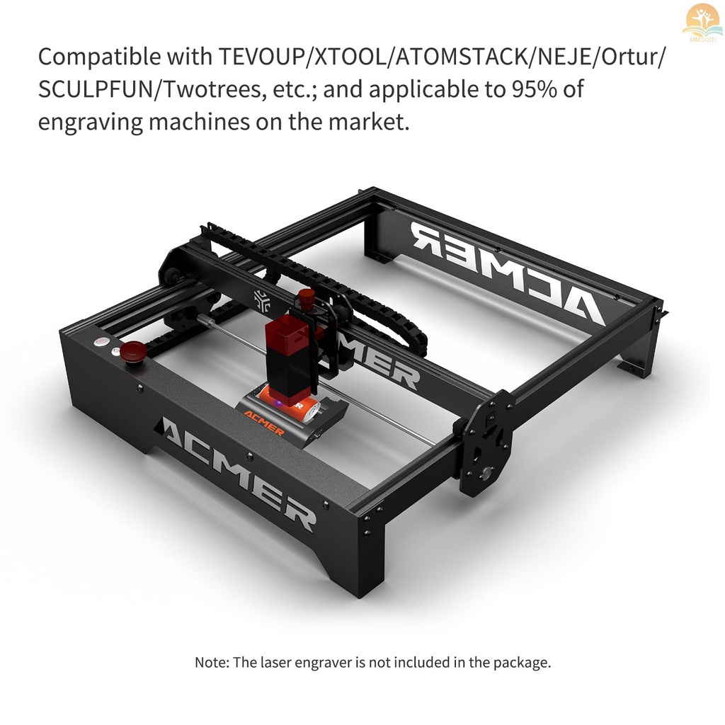 In Stock ACMER Laser Engraver Roller Untuk Benda Silinder Dengan360° Sumbu Ukir Putar 4tingkat Penyesuaian 8PCS Kolom Peninggi Diameter Ukir Sekecil 4mm Compatib