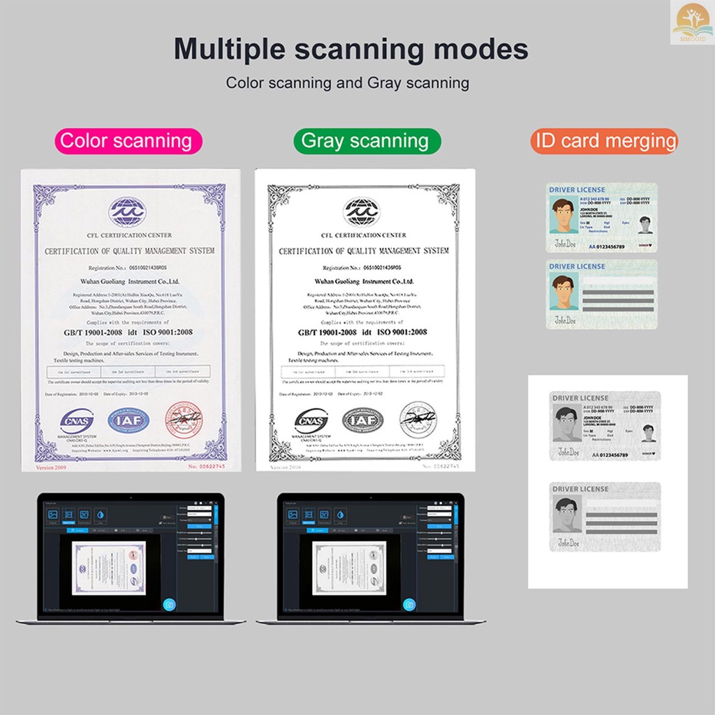 In Stock BK52 Scanner Kamera Buku &amp; Dokumen Portable Capture Size A3 HD 10mega-pixels USB 2.0 High Speed Scanner Dengan Lampu LED Untuk Kartu ID Card Buku Paspor Tanda Air Setting PDF