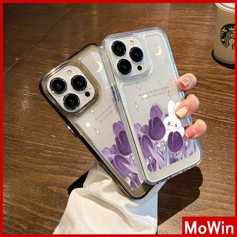 Case iPhone 14 Pro Max iPhone Case Space Hard Acrylic Phone Case Tombol Berlapis Tahan Guncangan Ungu Kelinci Lucu Kompatibel dengan iPhone 13 Pro Max 12 Pro Max 11 Xr 6Plus 7Plus 8Plus