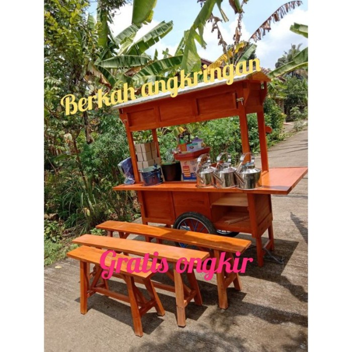 Gerobak Angkringan Grobak Kayu Grobak Kopi Atau Robang Angkringan murah