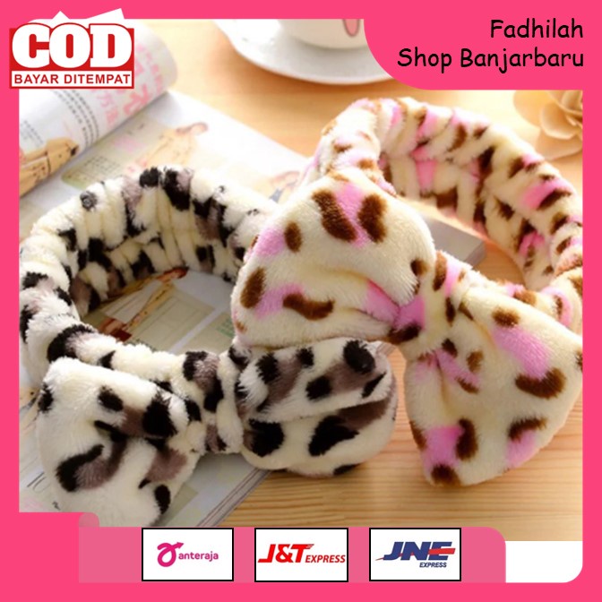 BANDANA RAMBUT MOTIF PITA MANDI GAYA KOREA FASHION WANITA / BANDO SCRUNCHIE HEADBAND KOREA / AKSESORIS RAMBUT BANDO KOREA | FADHILAH SHOP BJB