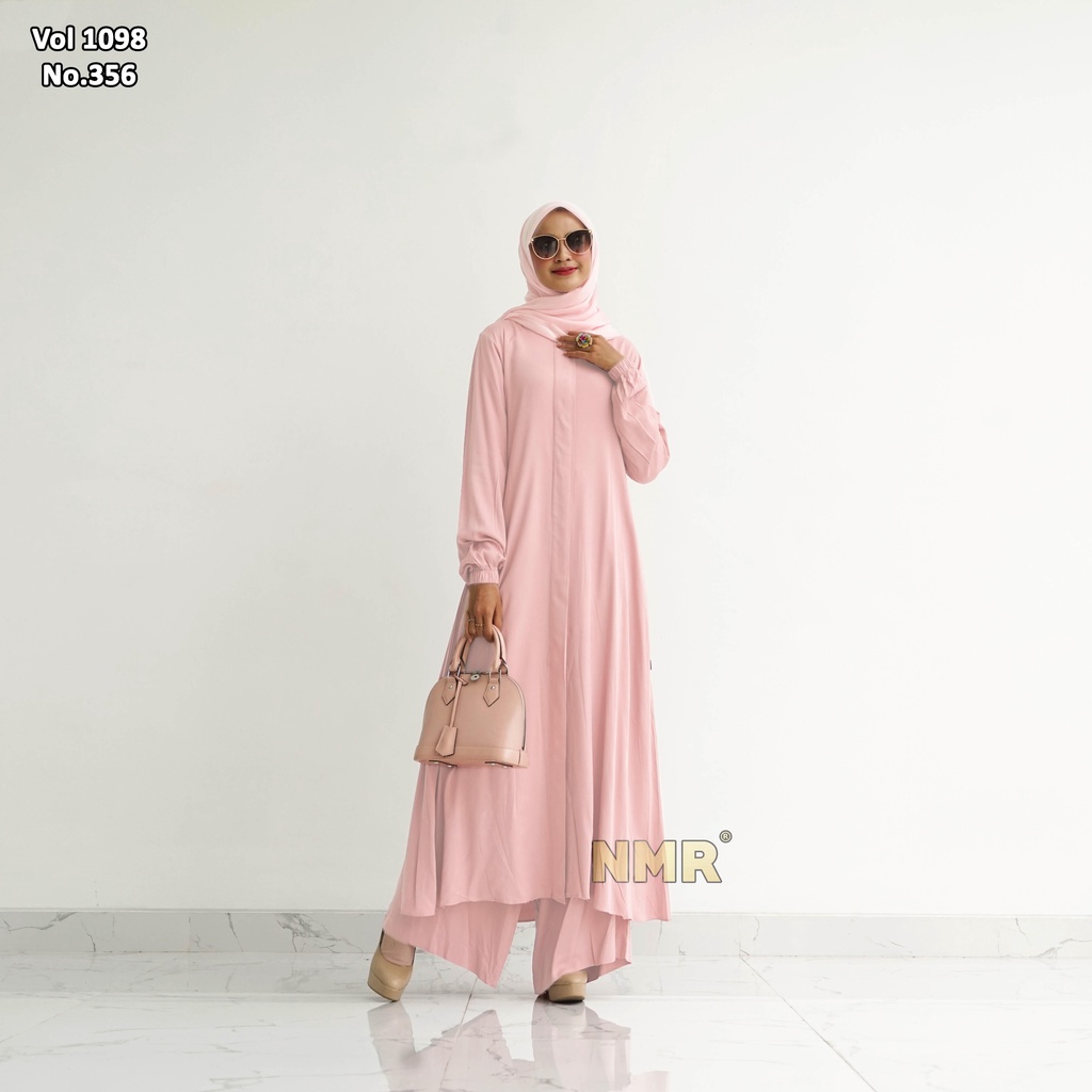 NMR Vol 1098-356 Setelan Tunik Celana Twill Uniqlo