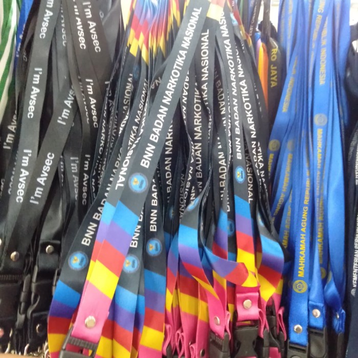 

TERLARISSS !!! PROMO tali lanyard BNN printing MURAH