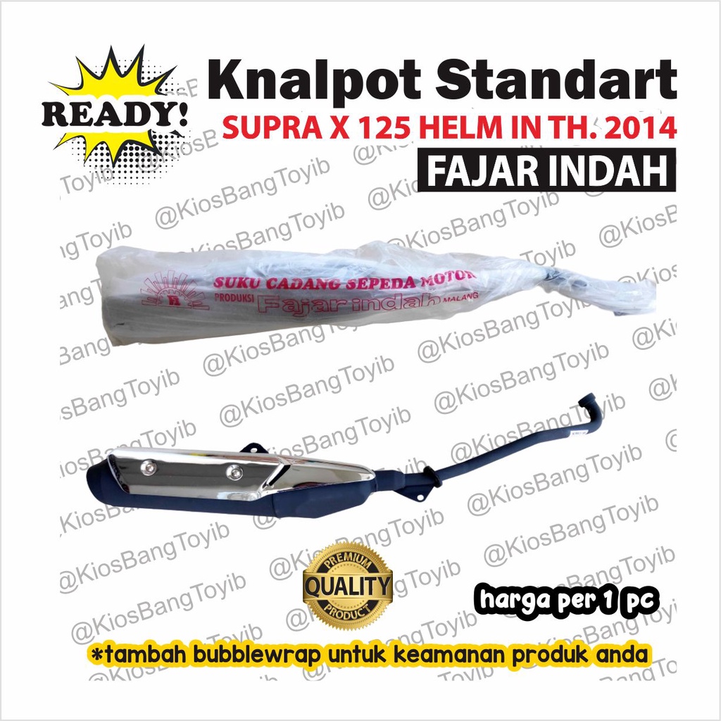 Knalpot Standart Standar ORI Honda SUPRA X125 Helm IN th 2014 - on (Fajar Indah)