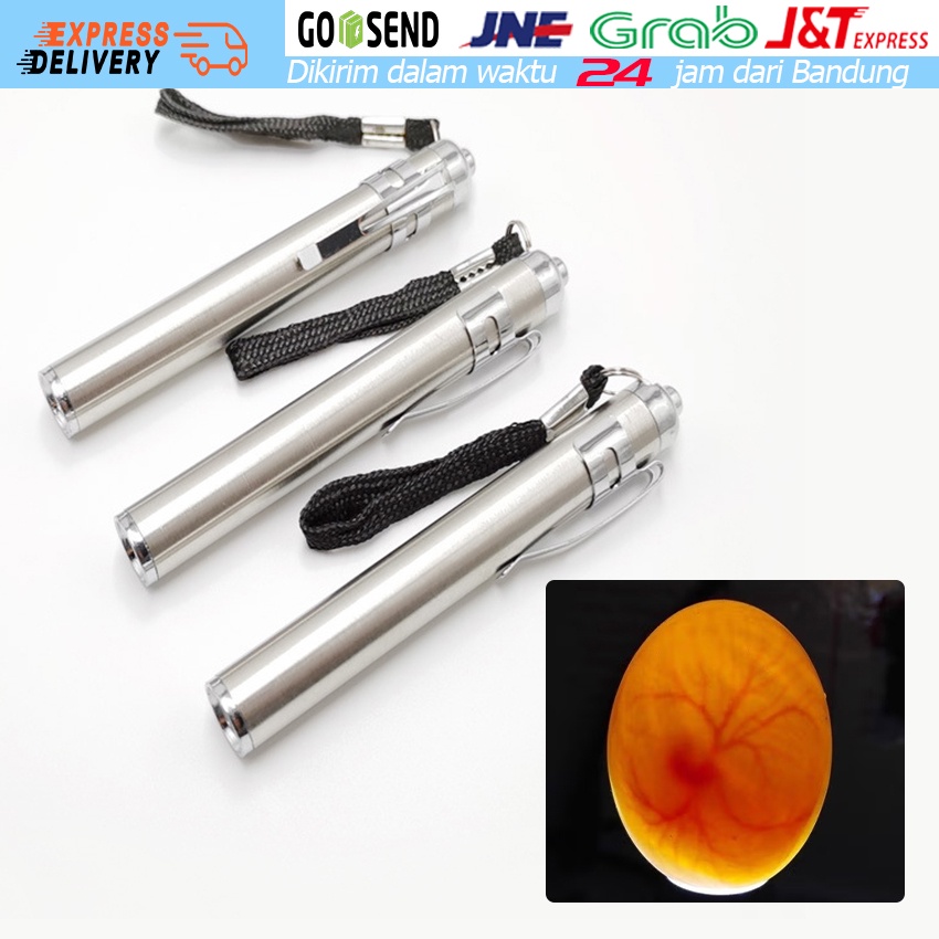 Egg Candler Lamp LED / Senter Cek Telur Unggas / Alat Teropong Telur Mesin Tetas Ayam Bebek Angsa