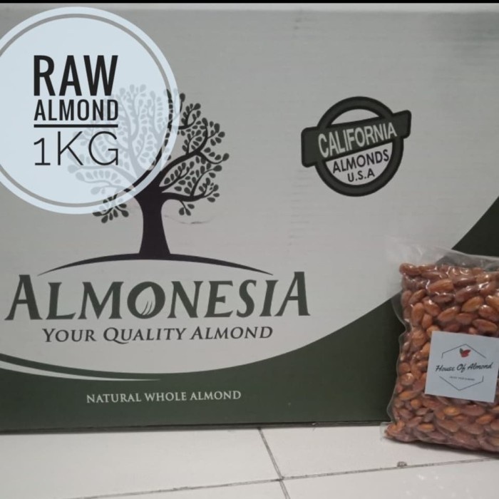 

✨Ready Stok✨ - Kacang Almond Mentah (Raw Almond) 1kg Almonesia