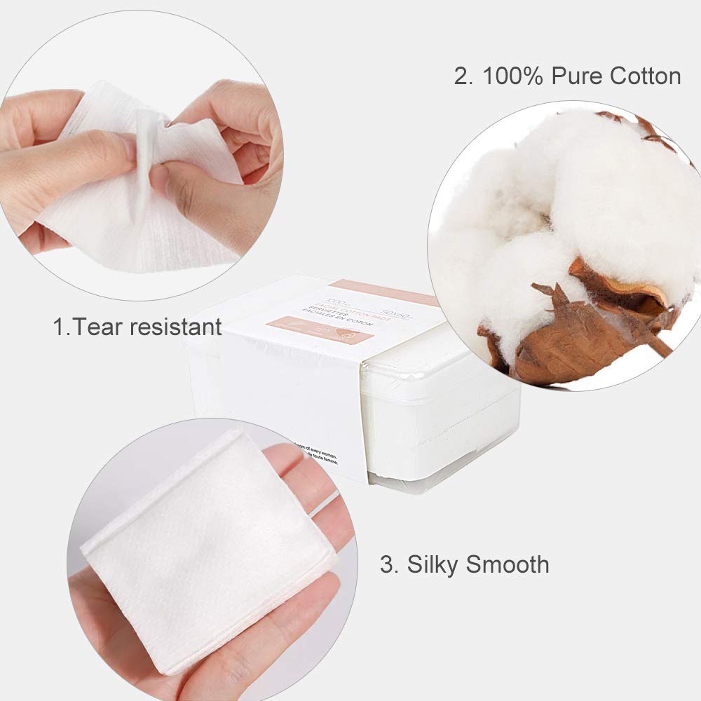 Super Soft Facial Cotton Pad Kapas Wajah isi 1000pcs / Kapas Wajah Toner Tipis 1000PC FREE BOX