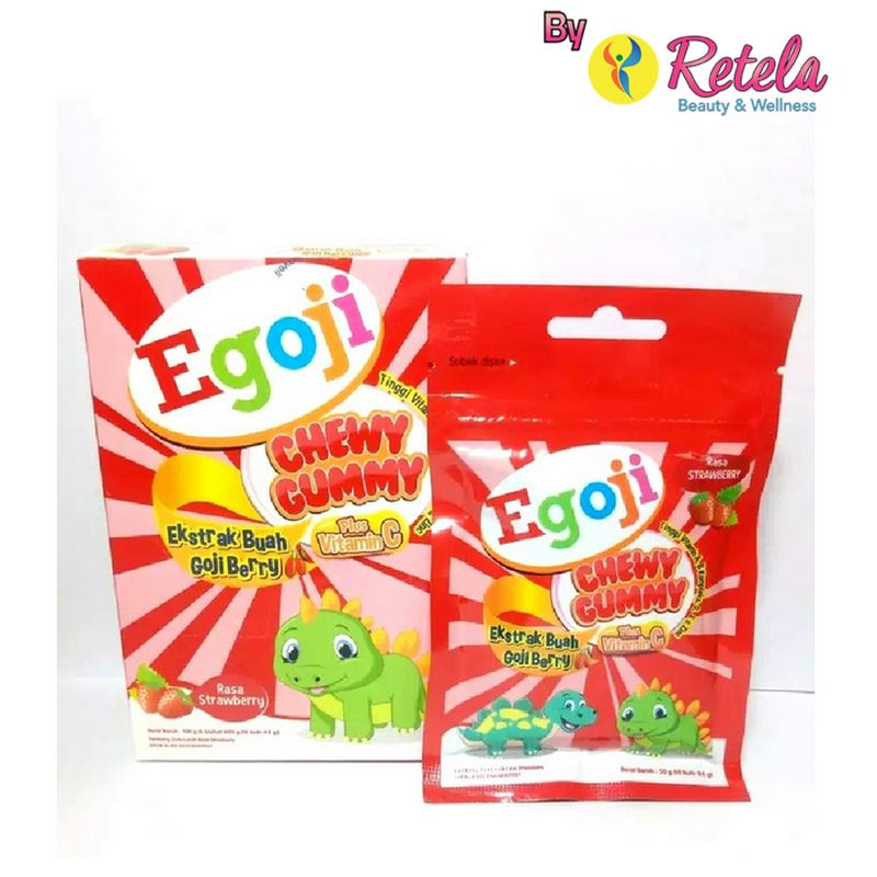 Egoji Chewy Gummy Strawberry 5 Sacchet