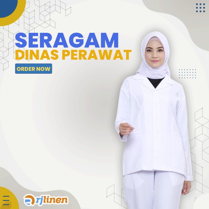 Promo Best Seller Seragam Dinas Perawat/Baju Dinas Perawat/Seragam Dinas Perawat Wanita - S