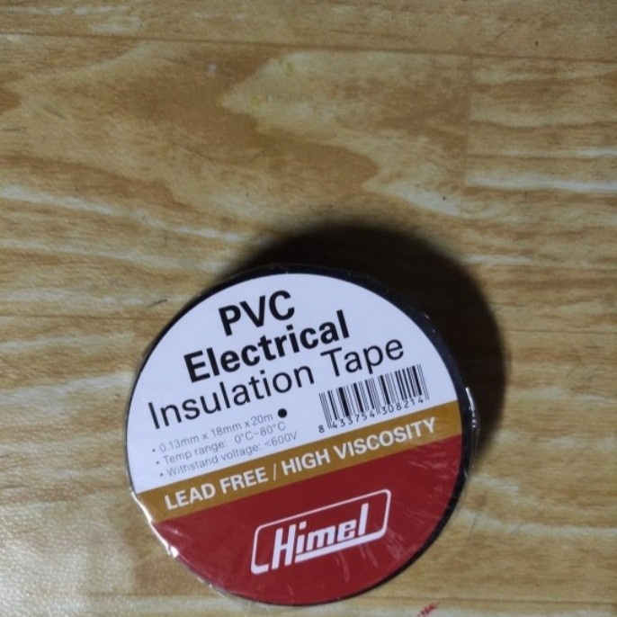 

ISOLASI LISTRIK HITAM HIMEL 0.15MM X 19MM X 20M SELOTIP SOLASI LISTRIK