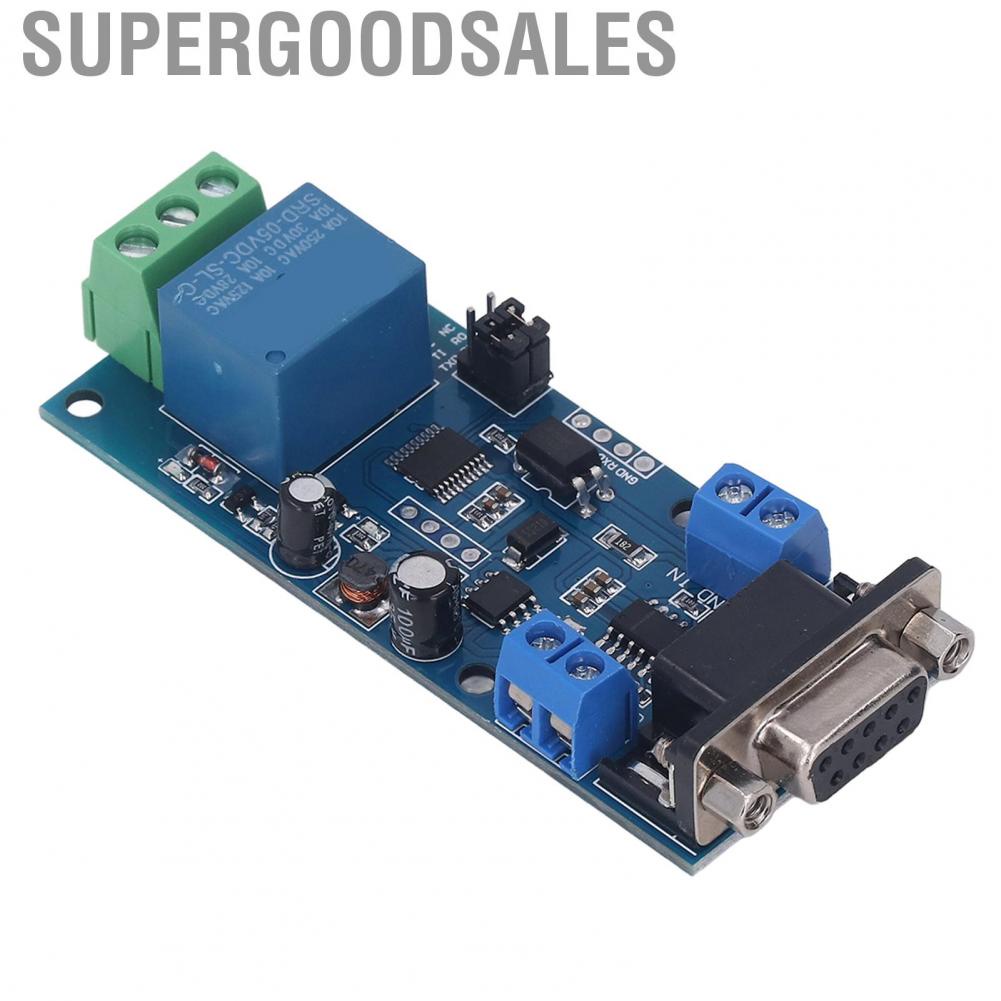 Supergoodsales 1 Channel Relay Module DC724V Board With RS232 TTL UART