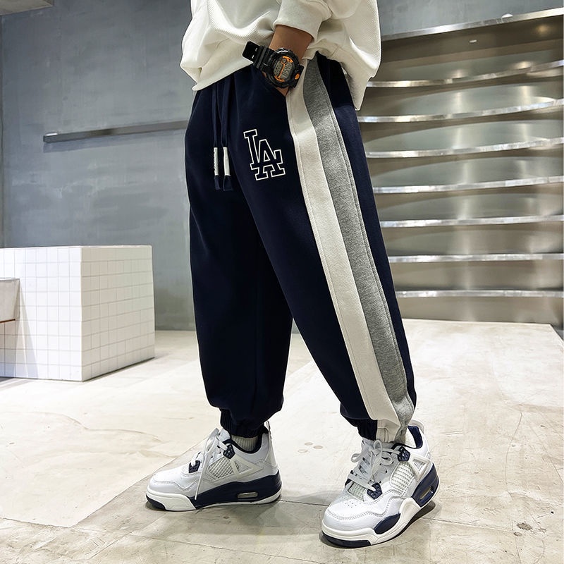 Bambino - Jogger Pants Premium Bordir LA & R Celana Training Anak Cowok Usia 3 - 14 Tahun