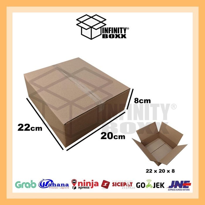

kardus POLOS packaging packing 22x20x8 cm POLOS SHEET