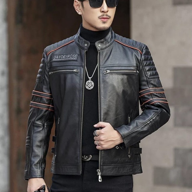 jaket kulit cowok dari kulit asli domba/ jaket kulit asli pria-jaket kulit original-jaket kulit domb