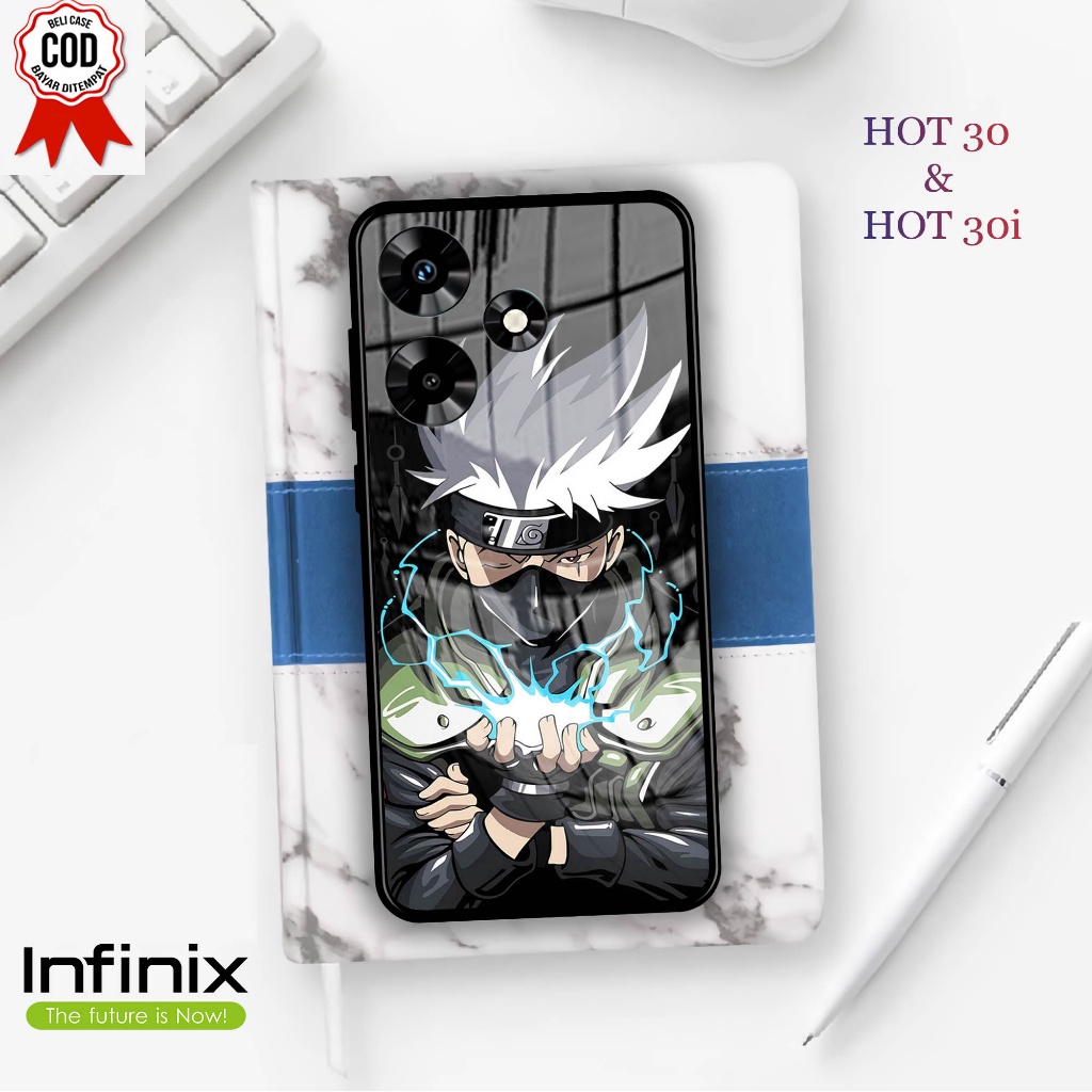 Softcase Glass Kaca INFINIX HOT 30 & HOT 30i - Case Hp Pelindung HandphoneINFINIX HOT 30 & HOT 30i [