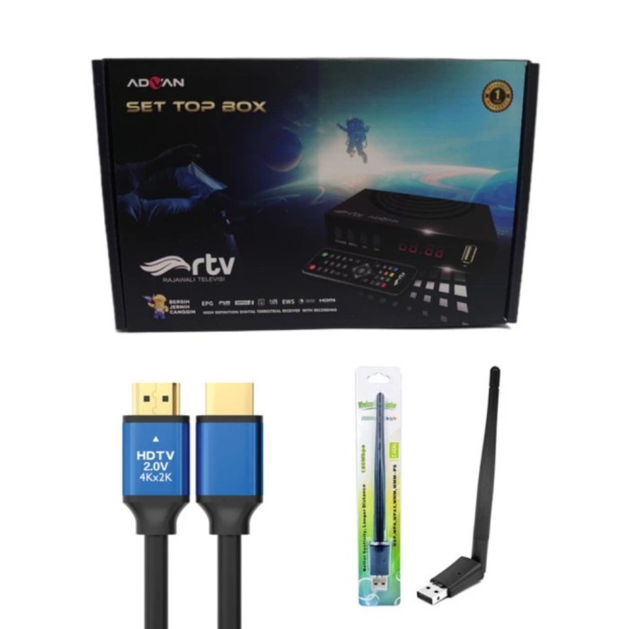 Advan Digipro DV3 T2 Digital TV Converter Set Top Box Receiver TV - ADVAN FULLSET