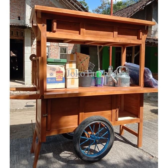 Gerobak angkringan grobak kayu grobak kopi atau robang angkringan - KjB4 murah