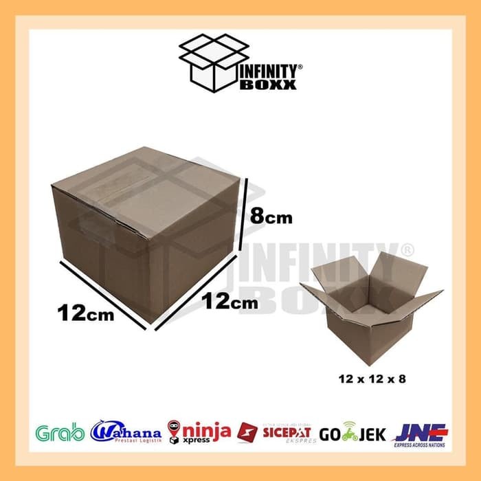 

kardus box polos packaging packing 12x12x8 cm POLOS