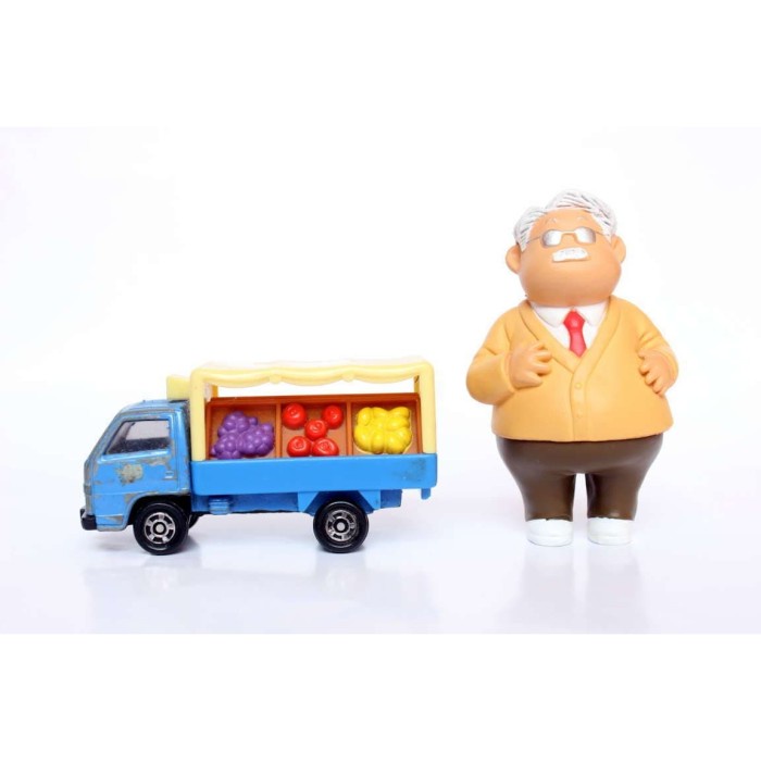 Tomica - Diecast Miniatur Isuzu Elf Fruit Shop - Loose - Rare - Biru