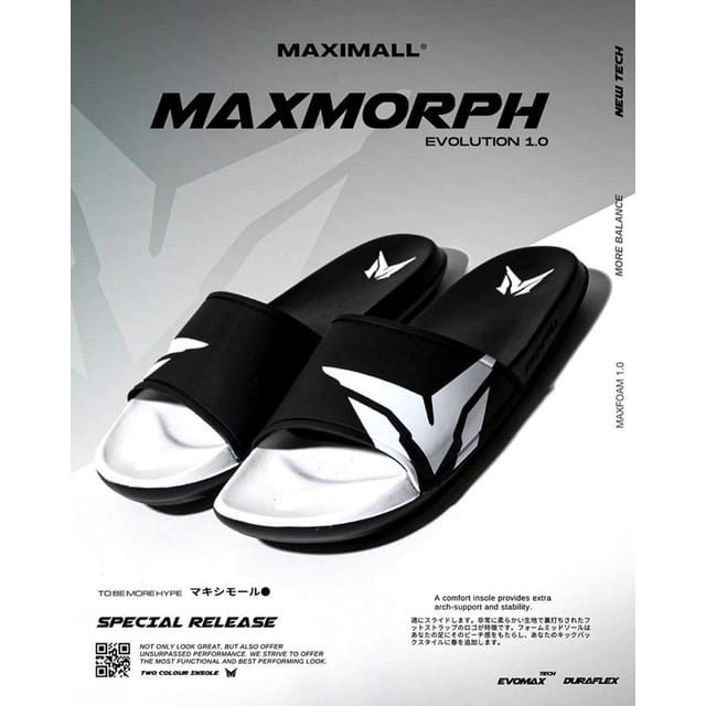 SANDAL SLIDE MAXIMALL | MORPH BLACK SERIES