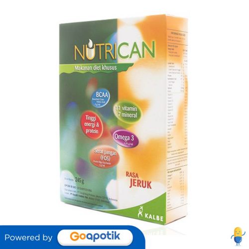 

Nutrican Rasa Jeruk Powder 245 Gram Box