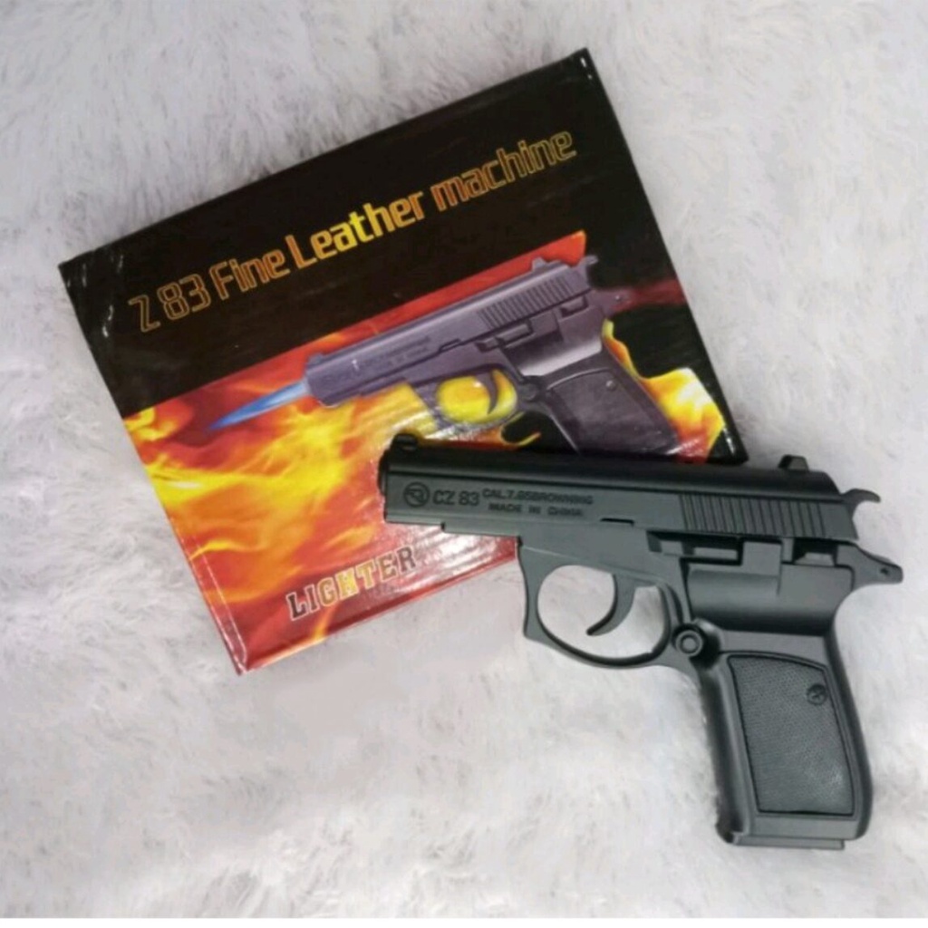 BISA COD KOREK API PISTOL MODEL Z 83 FULL BESI BLACK DOFF SKLA 1:1 METAL UNIK KOREK PISTOL